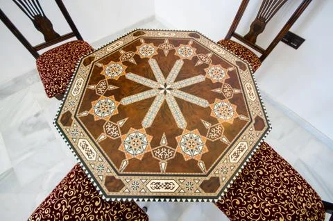 Moorish table Stock Photos