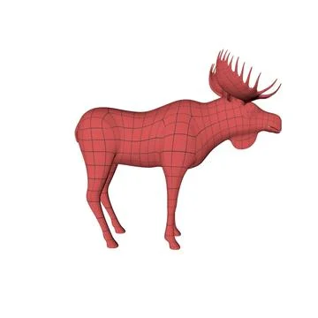 Moose base mesh 3D Model