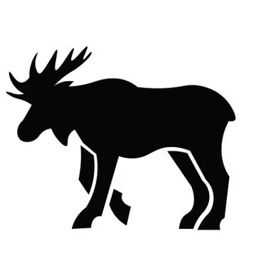 Moose Icon Vector Ilustración de archivo