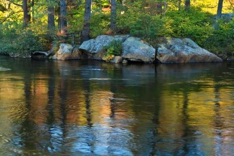 Moose River Reflections Stock Photos