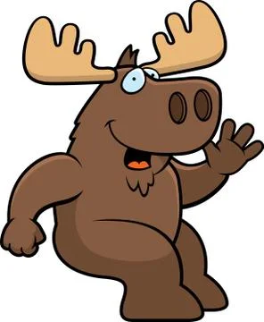 Moose Sitting Stock Illustration