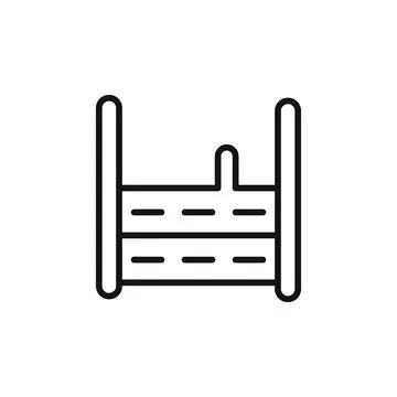 Moot hall logo sign vector outline Illustration