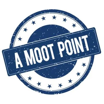 A MOOT POINT stamp sign Illustration