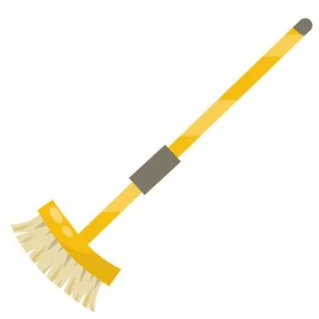 MOP for cleaning house. Object for homework with long handle. Stock Illustration