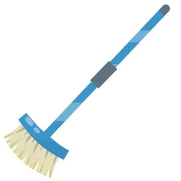 MOP for cleaning house. Object for homework with long handle イラスト素材
