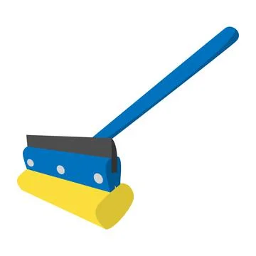 Mop for cleaning windows icon Illustrazione stock