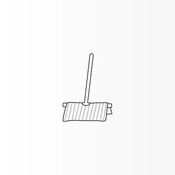 Mop flat vector icon Stock Illustration