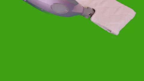 Mop on a Green Screen, Stock Footage 128761852
