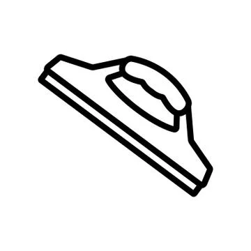Mop hand brush icon vector outline illustration 스톡 일러스트