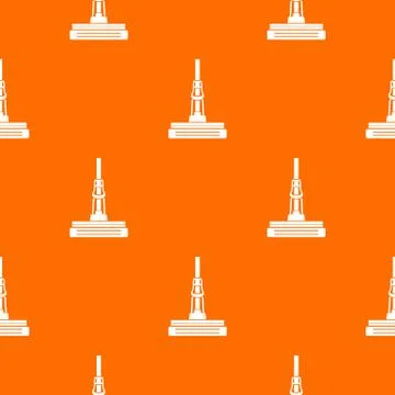 Mop pattern orange Stock Illustration