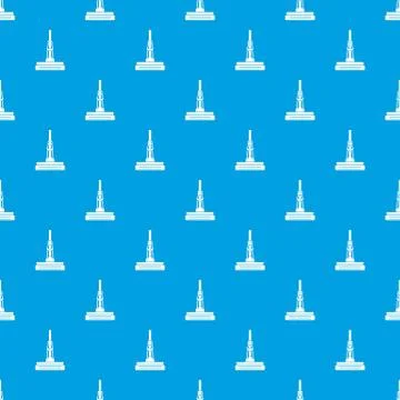 Mop pattern seamless blue 스톡 일러스트