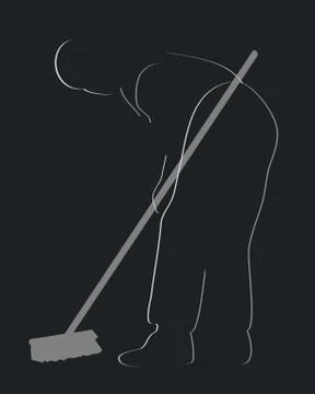 Mop symbol Stock Illustration