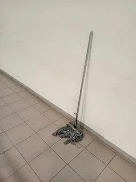 Mop at the wall Stock Photos