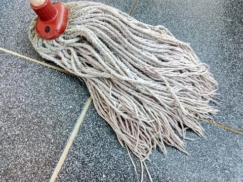 Mop for washing surfaces - clean 写真素材