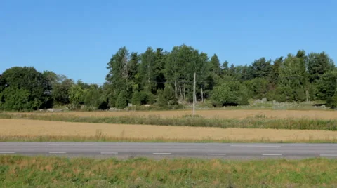 Moped at a rural road Stock Footage 41454345