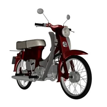 Moped, scooter - 3D render Stock Illustration