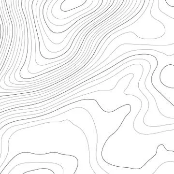 Mopographic map. The stylized height of the topographic contour in lines and  Stock Illustration