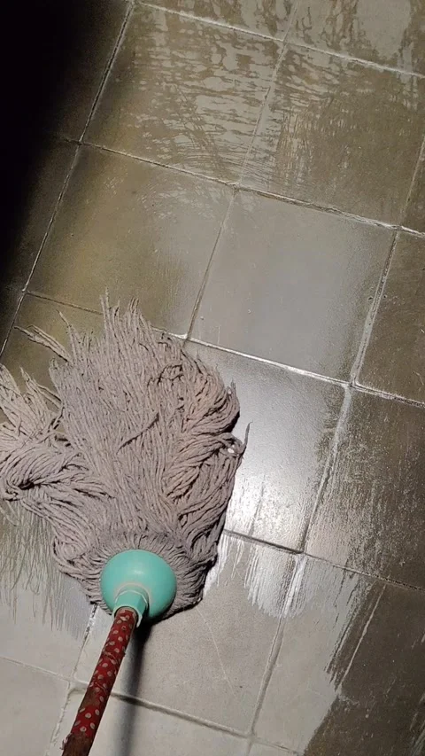 Mopping the floor Stock Footage 288320778