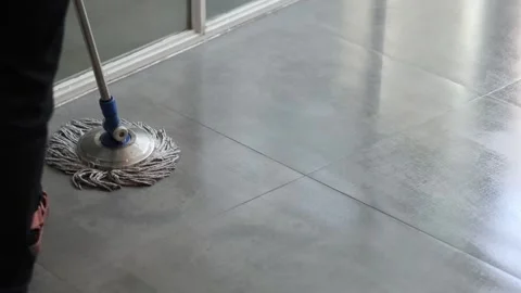 Mopping the Floor in Sequence Stock Footage 292207364
