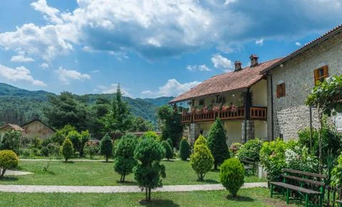 Moraca Monastery in Montenegro Foto stock