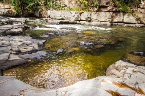 Morada do Sol waterfall in chapada do veadeiros Stock Photos