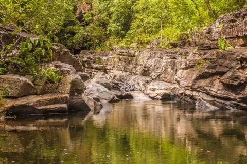 Morada do Sol waterfall in chapada do veadeiros Foto stock