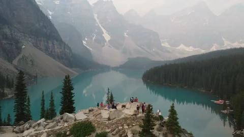 Moraine Lake, Alberta, Canada Stock Footage 205765892