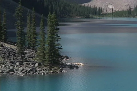 Moraine Lake MCU surface Stock Footage 147968