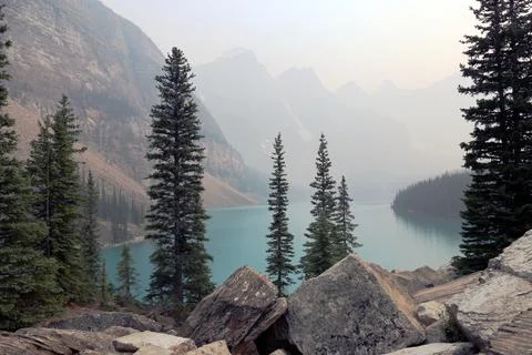 Moraine Rocks Foto stock