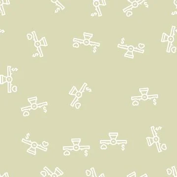 Moral business ethics line vector seamless pattern Illustrazione stock
