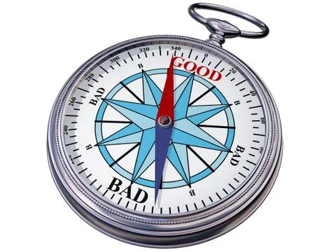 Moral compass Stock Illustration