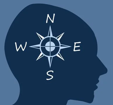 Moral compass Illustrazione stock