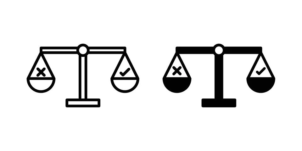 Moral icon set, collection of vector icons Stock Illustration