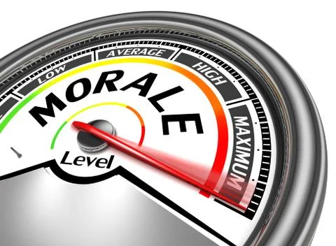 Morale conceptual meter Stock Illustration