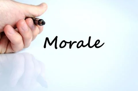 Morale text concept Stock Photos