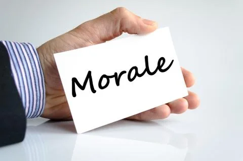 Morale text concept Stock Photos