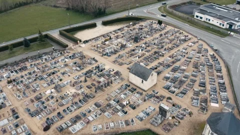 Morannes Cementery 01 Video stock 267442854