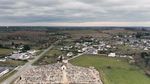 Morannes Cementery 02 Video stock 267436538