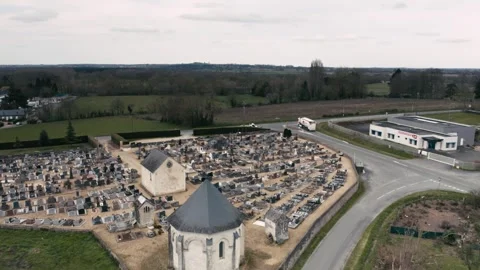 Morannes Cementery 03 Video stock 267442769