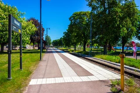 Morastrand train station Stock Photos