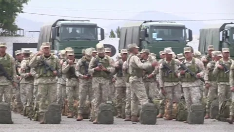 More than 41,000 troops deployed in Peru to guard polling stations, Lima, PE - 3 Stock Footage 346790276