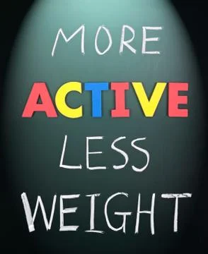 More active less weight Фото
