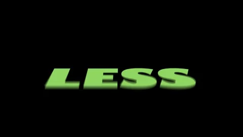 MORE and LESS.Rolling words of opposite concepts. Video stock 108591838