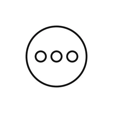 More button logo sign vector outline Stock Illustration