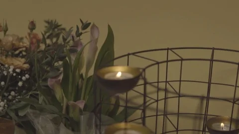 More candle in sequence were captured in slow motion Video stock 104453921