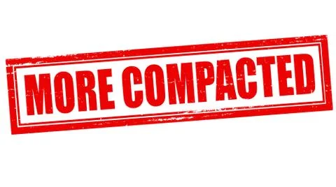 More compacted Stock Illustration