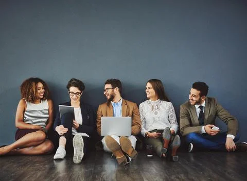 More connectivity, more connecting. Studio shot of a group of businesspeople Fotos Stock