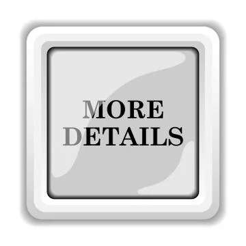 More details icon. internet button on white background.. Stock Illustration