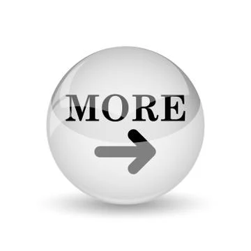 More icon. Internet button on white background. Stock Illustration