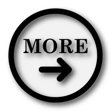 More icon. Internet button on white background.. Stock Illustration